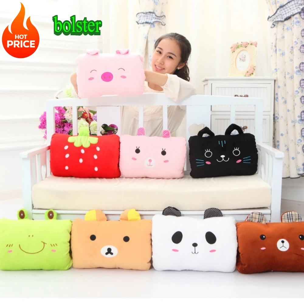 New Cartoon Cute Nap Pillow Cartoon Warm Glove Cylinder Cushion Glove Pillow Creatives Warm Glove Girl Pillow Travel Waist gift