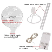 Handle Led Balloon With Sticks Luminous Transparent Helium Bobo Ballons Wedding Birthday Party Decorations Kid LED Light Balloon - Image 4