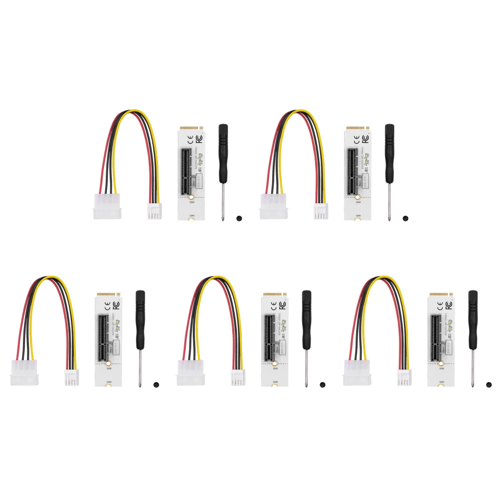 LED 어댑터 컨버터 키, M.2 to PCI-E 4X 라이저 카드, M2 to X4