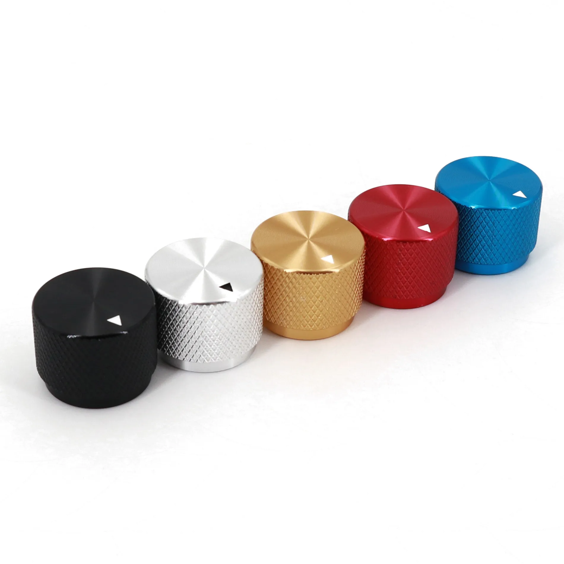 Solid Aluminum Alloy Small Size 20 x 15.5mm Volume Rotary Control 6mm Dia Potentiometer Cap Knob