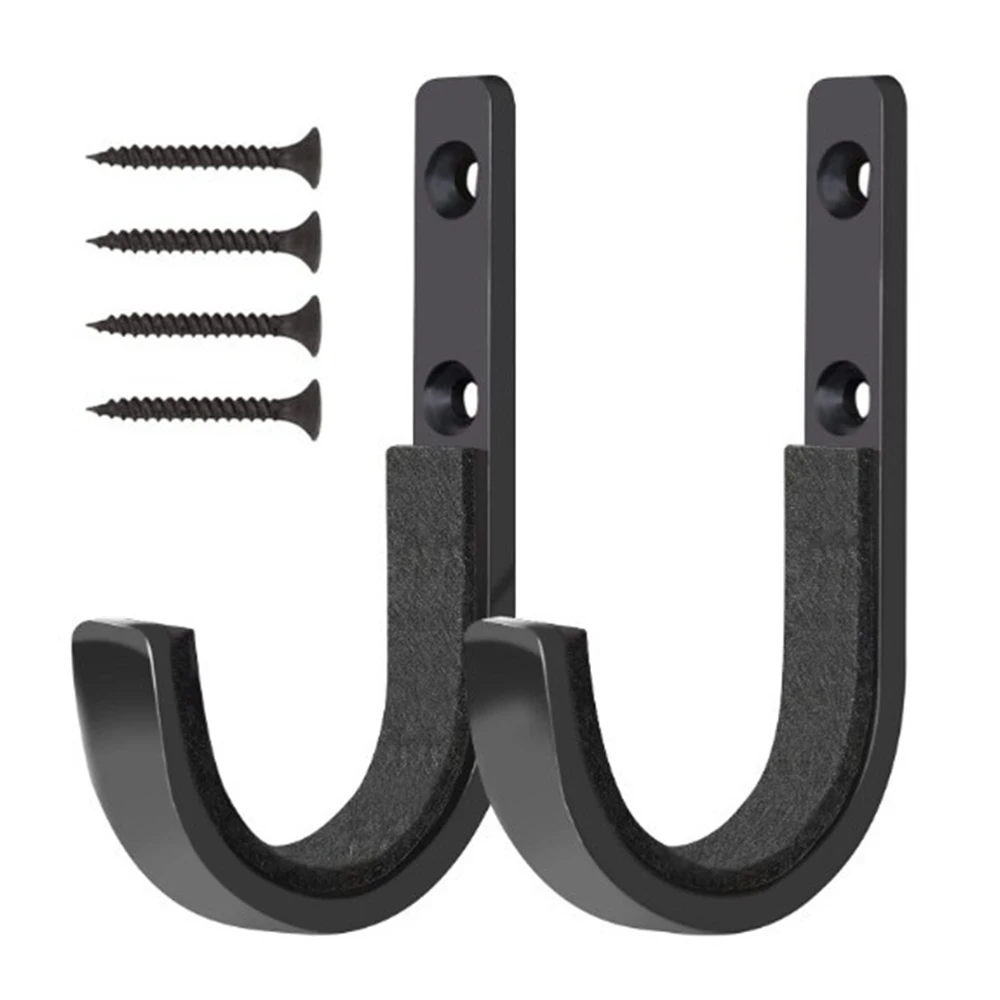 2 supports muraux pour cannes à pêche en acier inoxydable rangement pratique et fonctionnel