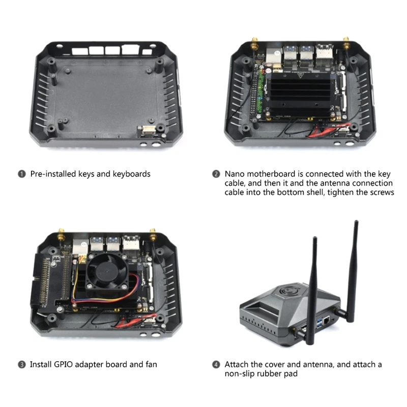 

для JetsonNano Специальный чехол для макетной платы из алюминиевого сплава Professional X3UF