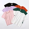 Customizing Add Your Logo Kids Baby Boys Girls T-Shirts Toddler Short Sleeve Candy Color Cotton Tee Top Children Summer Clothing 5