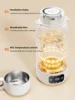 Home Car Portable Electric Kettle 1.0L Electric Heating Cup Multifunction Boiled Water Pot Outdoors Travel Teapot 12V 24V 220V 6