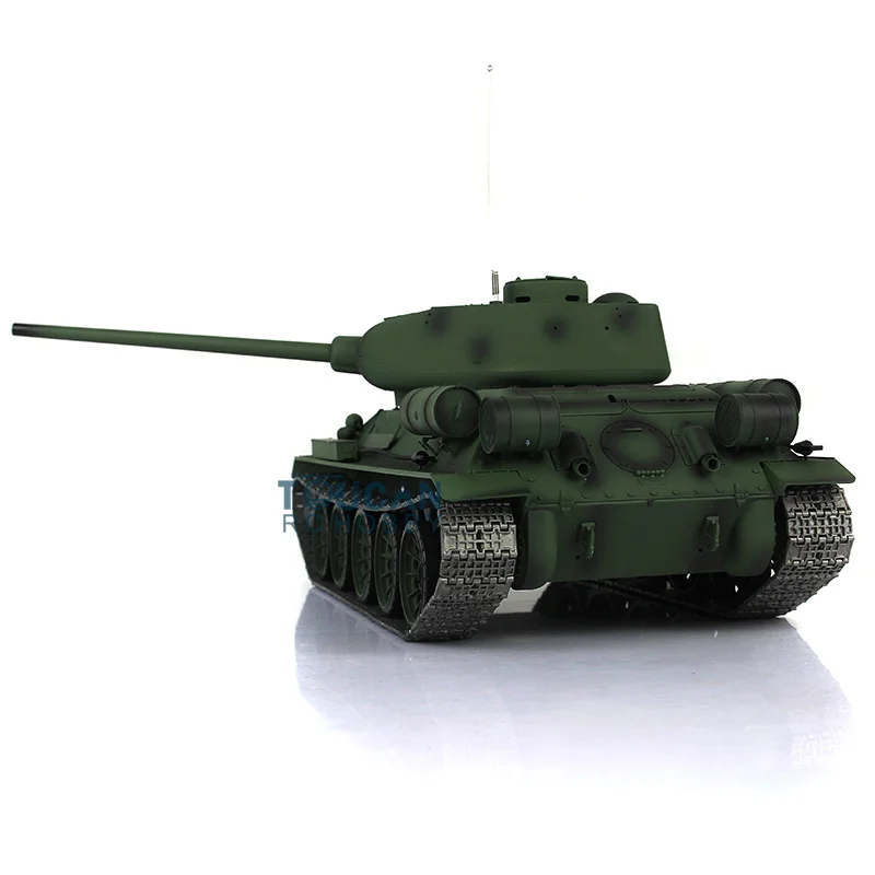 1/16 HENG LONG 7.0 업그레이드 메탈 소련 T34-85 FPV RC 탱크 3909 360 °   터렛 트랙 휠 기어박스 원격 조종 자동차 TH17769