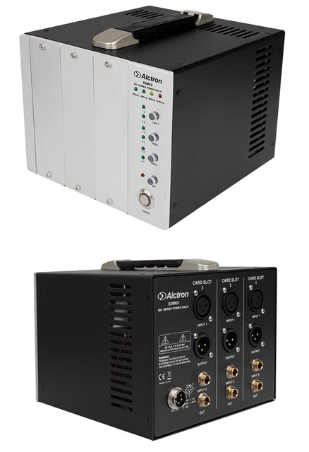 Alctron s3 mkii 3スロット500シリーズモジュールスタジオパワーラック 