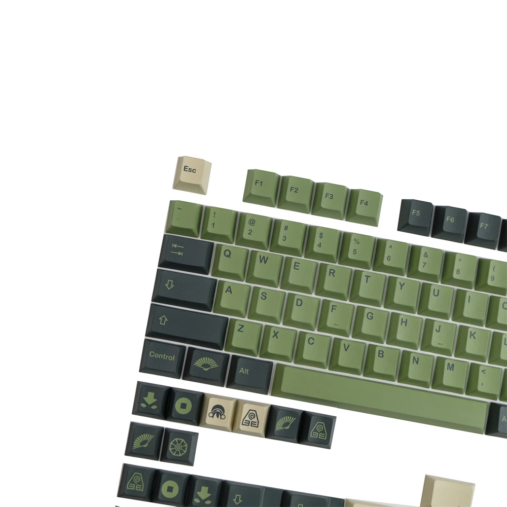 teclado gmk terra keycaps pbt de sublimação teclado mecânico cereja keycap para mx gateron cereja kailh switche