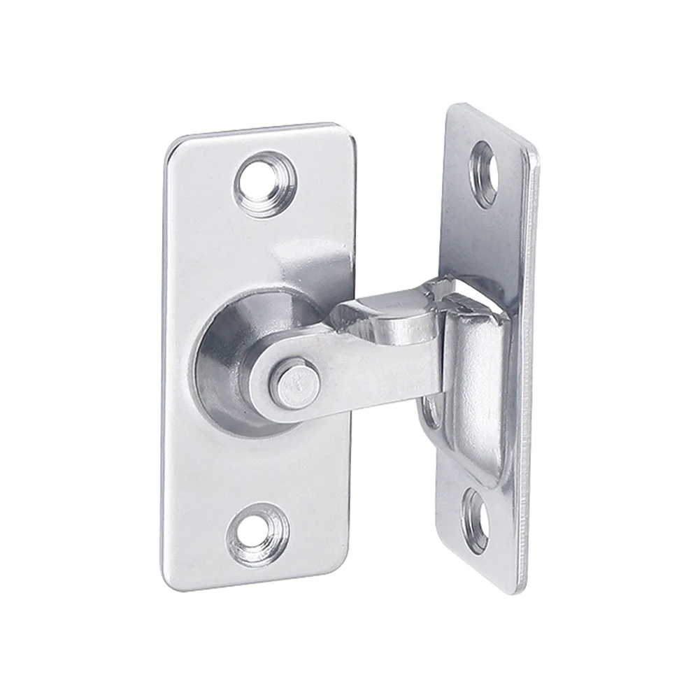 90 Degree Right Angle Door Latch Stainless Steel Door Locks Bolt for Barn Sliding Door Flip Door Buckles Household Ornaments