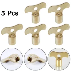 5pcs Radiator Keys Plumbing Bleeding Key Faucet Key Water Tap Key Radiator Wrench For Venting Air Valve
