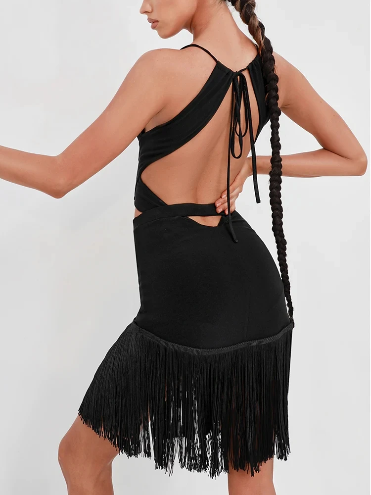 SALE ZYM Aria Fringe Latin Skirt in Black 25024 - For Latin, Samba and Salsa Dance Practice & Performance