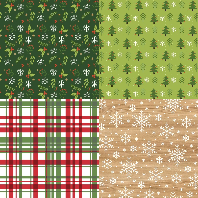 Panalisacraft 24 sheets 6"X6" Classic Christmas Scrapbook paper Scrapbooking patterned paper pack DIY craft Background