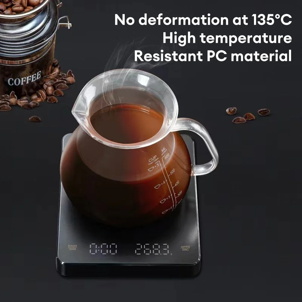 Coffee Electronic Scales with Timer LED Screen USB 3kg 0.1g gozml High  Precision Measures LED Auto Timer Smart Kitchen Scale - AliExpress