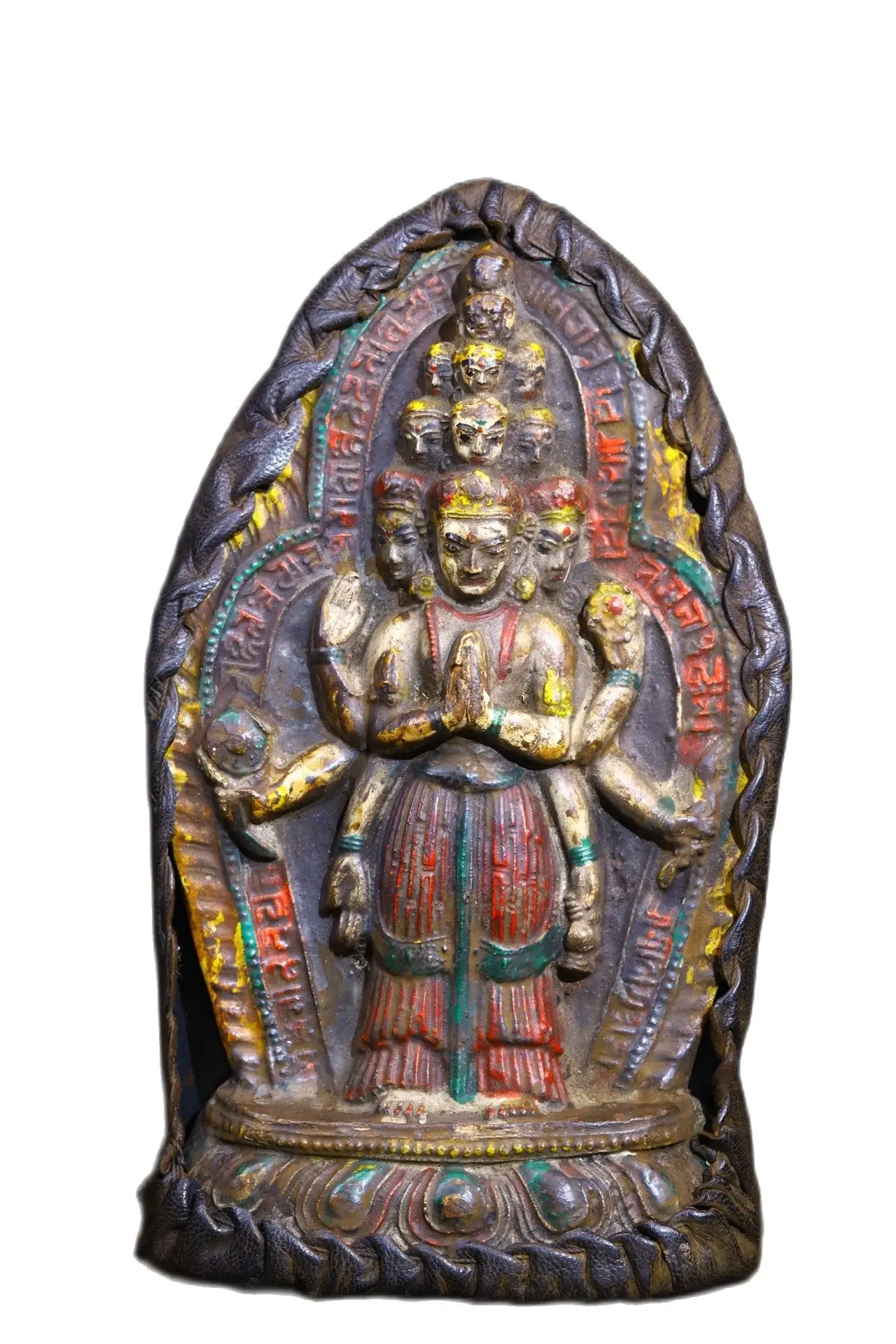 

Chinese Handmade Old Copper Thousand-handed Avalokitesvara Buddhist Statue,Home Decor Metal Crafts,Height 20CM,width 12cm