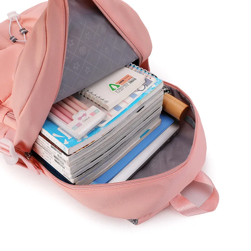 학생용 대용량 대학생 배낭, 트렌디한 노트북 학교 가방, 소녀 책가방, 여행 배낭 책가방