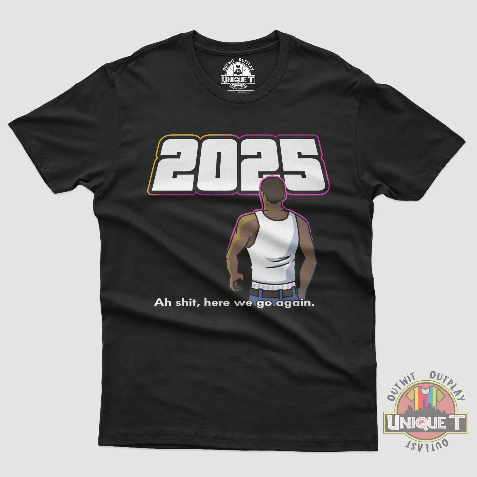 Gta Vi Gta 6 New Game T-Shirt Unisex Grand Theft Auto Gta 2025 Fanart Tee Maniche Lunghe O Corte