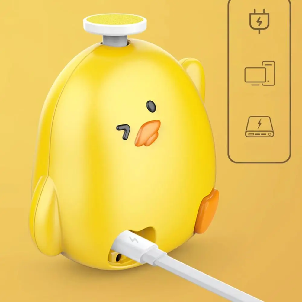 Cartoon Electric Baby Nail Trimmer Chicken Shape Portable Baby Nail Clipper Automatic BPA-Free Electric Nail Clipper