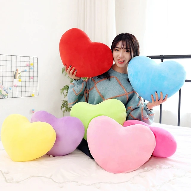 Cuscino Cuore Peluche - Decorazione Morbida Per Divano Letto, 15 Cm