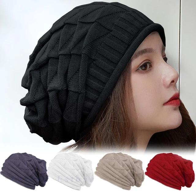 Women's Baggy Slouchy Beanie - Winter Knitted Hat