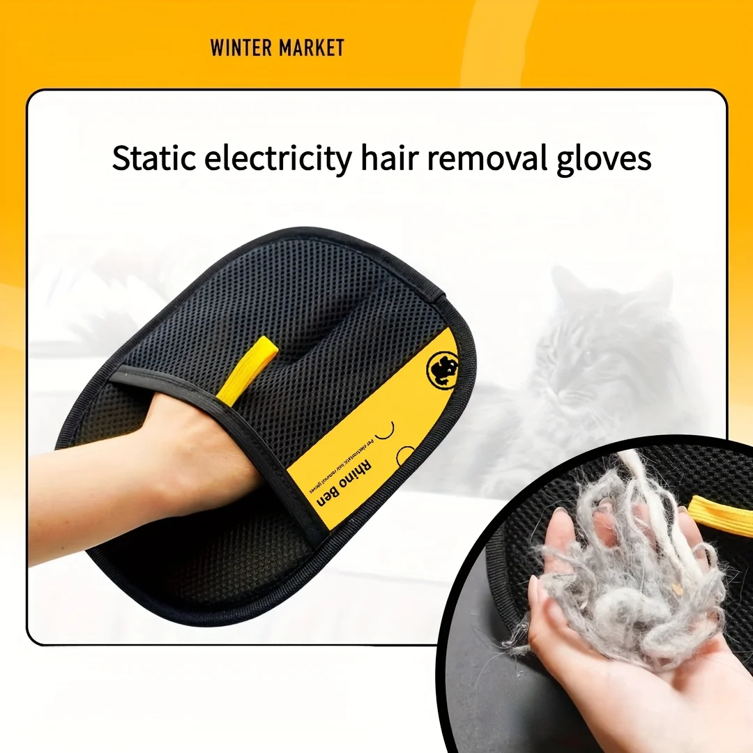 Double-Sided Pet Grooming Gloves 6