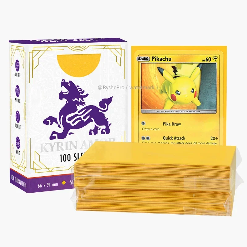 Kartenhüllen in Standardgröße Premium Perfect Exact Fit Innenkartenhüllen mit Pokemon-Karten für TCG MTG-Sportkarten ﻿ – Detail 13