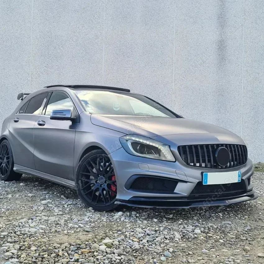 メルセデスベンツ用 Aクラス W176用 2016-2018 クロームメッキ×ブラック GTスタイル フロントグリル メルセデスベンツ クラスA W176 2016-2018 用 フロントバンパー