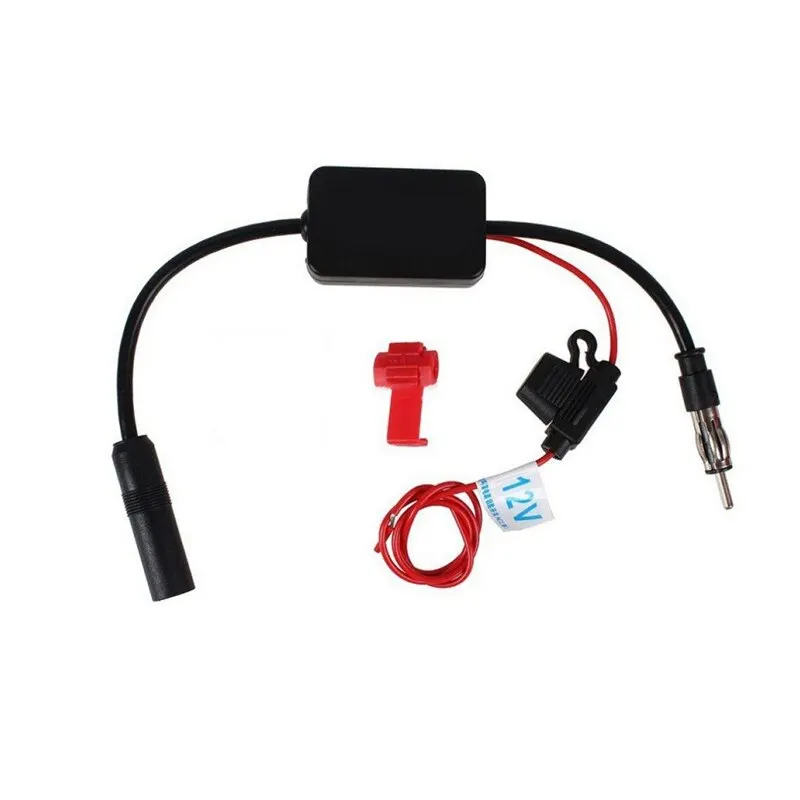 Universal Practical FM Signal Amplifier Anti Interference Booster Car Antenna Radio With Noise Filters Ring for Marine Car Boat car antenna