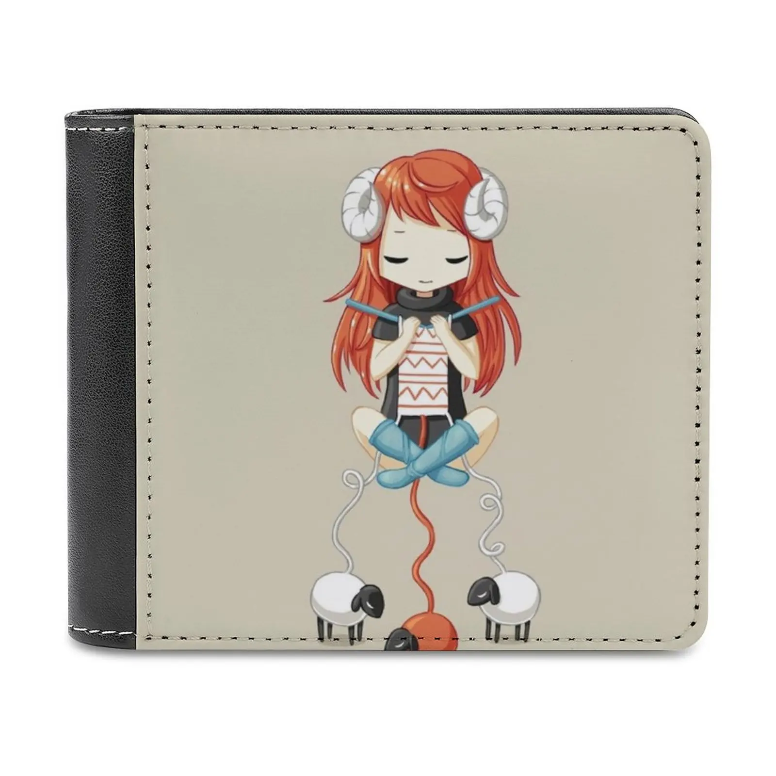 

Knitting Meditation 2 Fashion Credit Card Wallet Leather Wallets Personalized Wallets For Men And Women Cute Little Girl