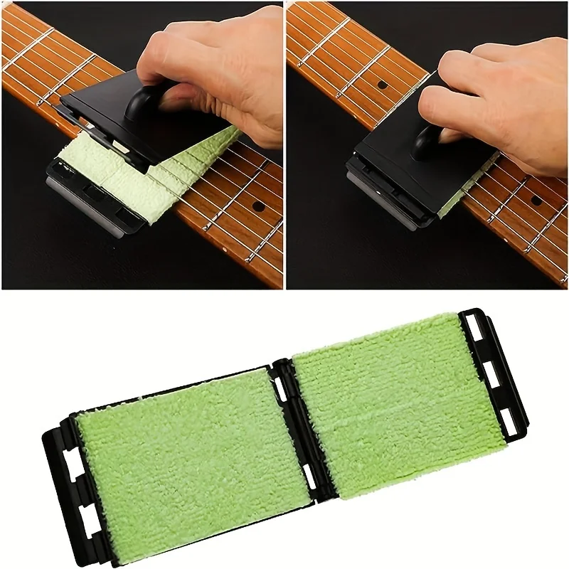 Guitar String Cleaner Clean Fretboard Cloth Tool for Maintenance and Care of Violin Bass Ukulele Electric Guitars