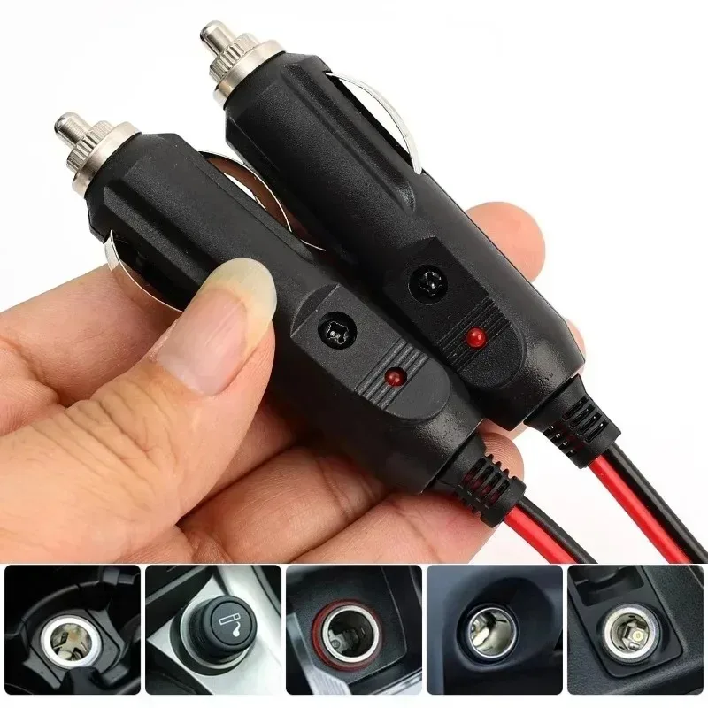 12V 24V 시거잭 플러그 어댑터 16AWG 방수 전원 콘센트 커넥터 (자동차, 트럭, RV, 선박, 보트, 차량용)