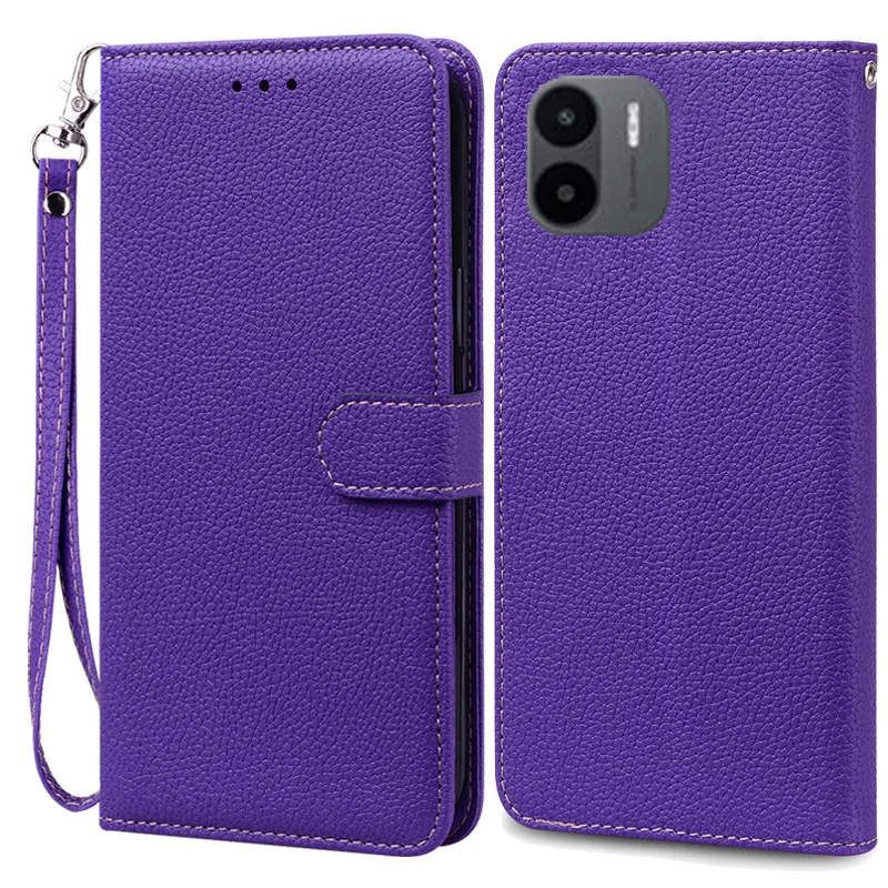 Leather Flip Wallet Phone Case - Elegant Book Style Cover, Durable Protection, Sleek Design