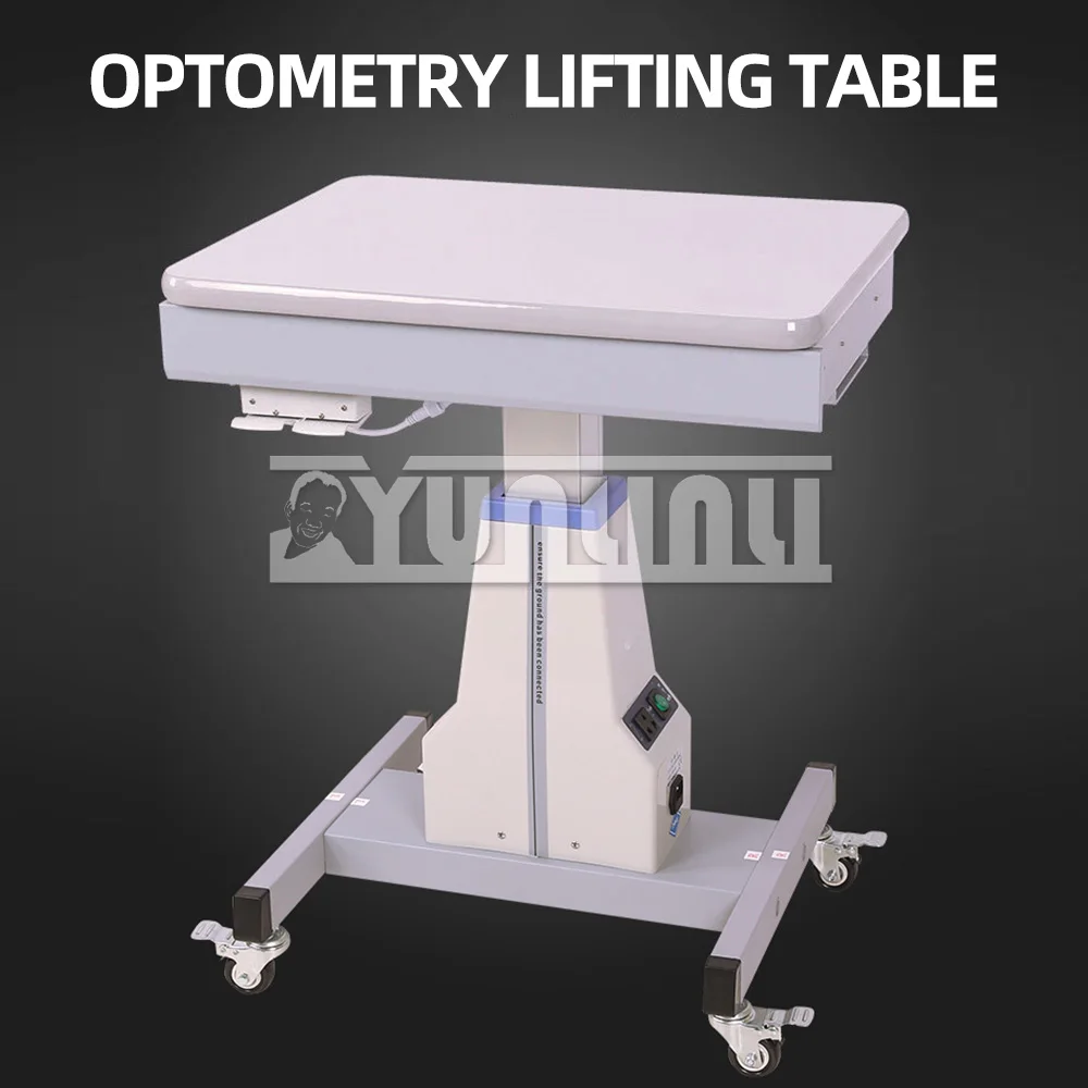 Mesa De Levantamento Elétrico Com Uma Gaveta De Disco Óptico, Equipamento De Optometria De Computador