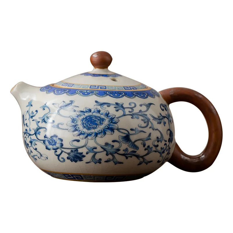 160ml Blue and White Porcelain Xishi Tea Pot Traditional Ceramic Tea Infuser Household Beauty Filter Teapot Chinese Tea Set