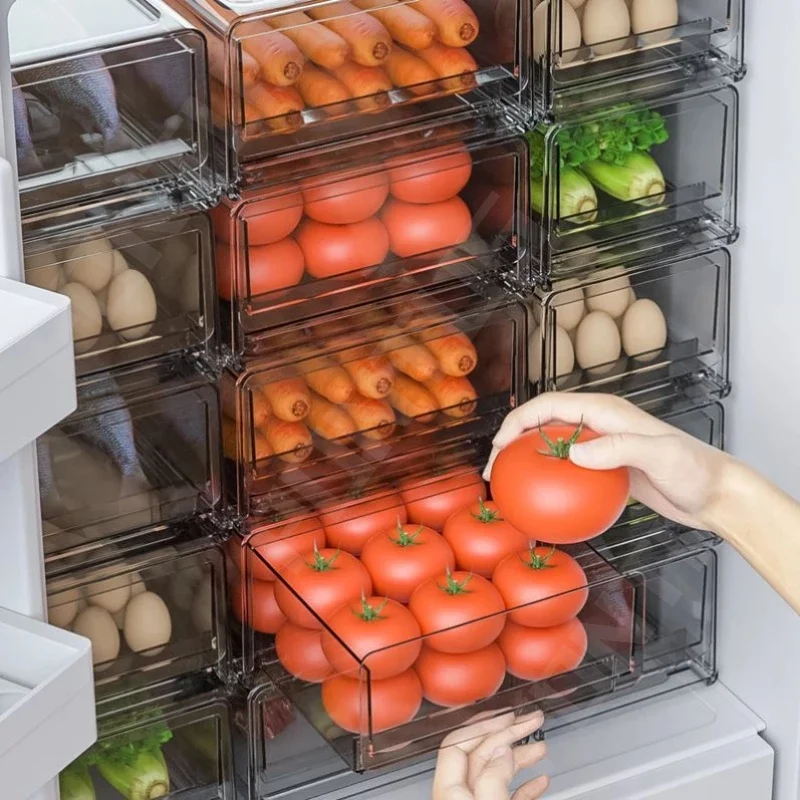 Refrigerator Drawer Storage Box for Fruits and Vegetables