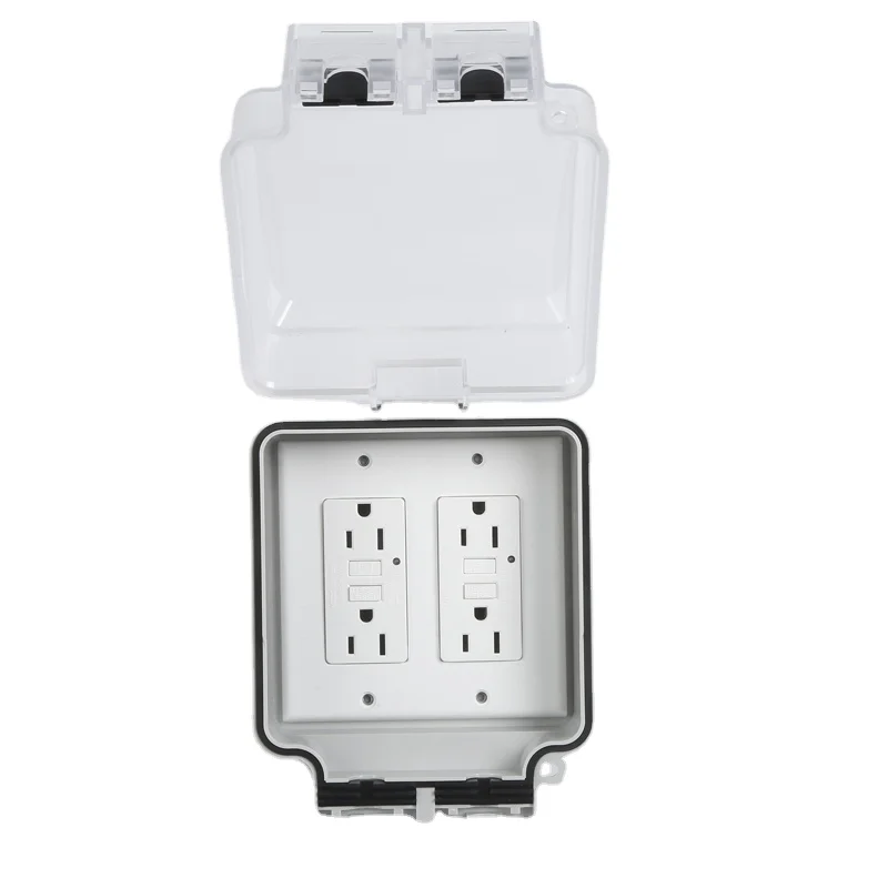 

Rainwater Pretty Cheap GFCI Wall Plate Outlet Covers GFCI Sockets For USA 220v GFCI Outlet TR Waterproof