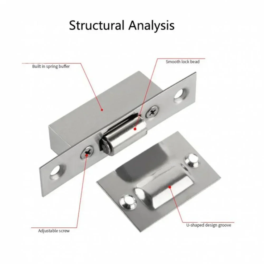 Roller Catch Door Lock Accessories Easy Installation Heavy Duty Invisible KTV Positioning Bead Study Long Lasting for Door Latch