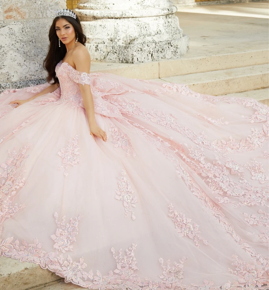 Lorencia  Quinceanera 巹    ̽ Applique     Ƽ  Vestido De 15 Anos YQD178