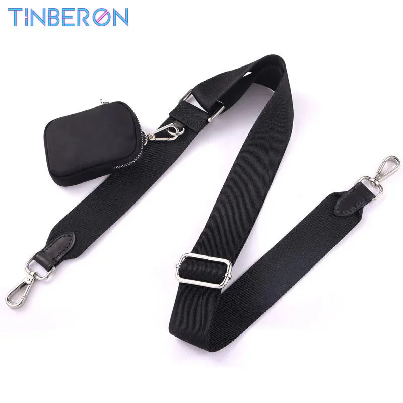 TINBERON Luxury Women Bag Strap Fashion Brand Canvas Webbing  Adjustable Shoulder Bag Strap PlusCoin Purse Replacement Bag Strap