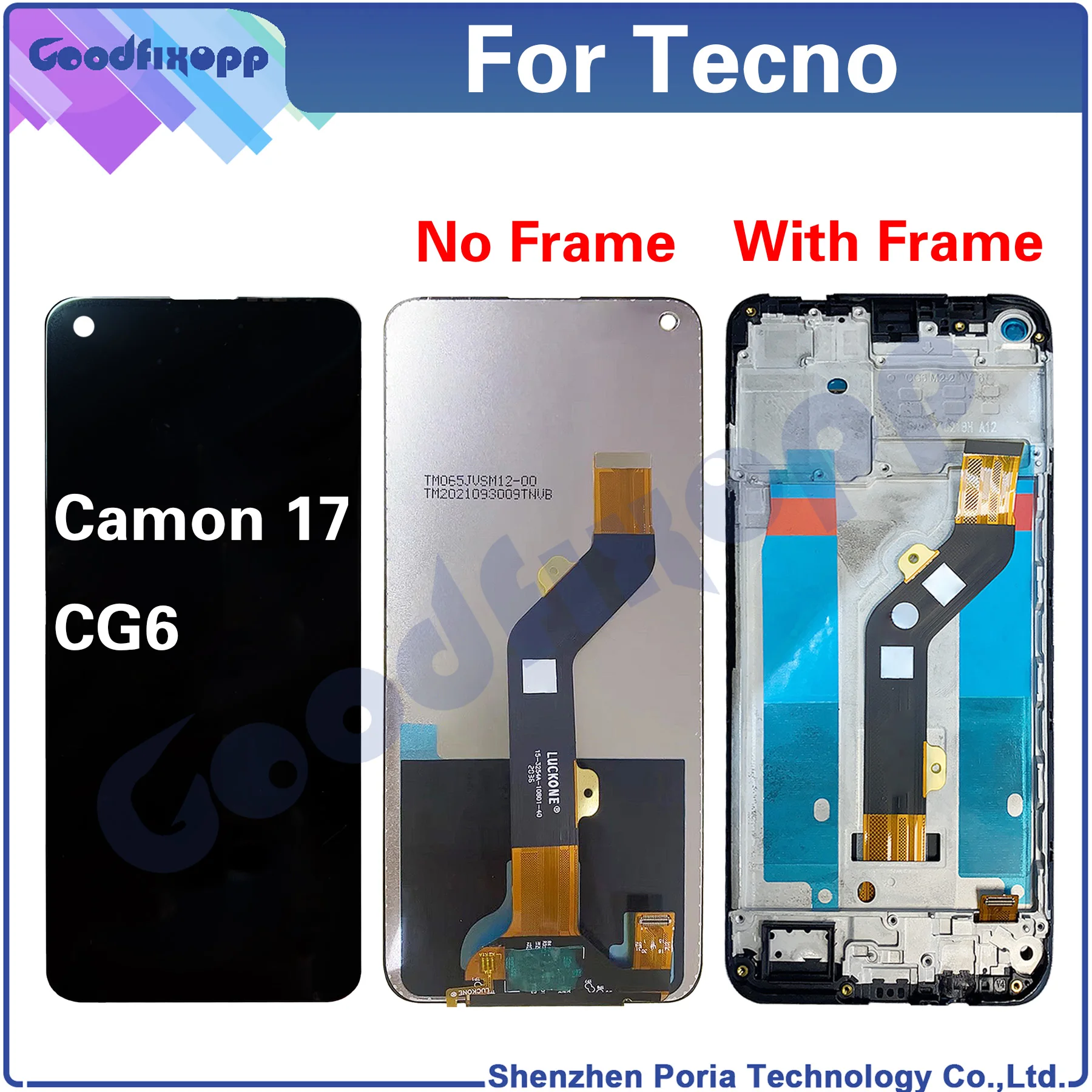 

Запасные части для ЖК-дисплея смартфона Tecno Camon 17 CG6