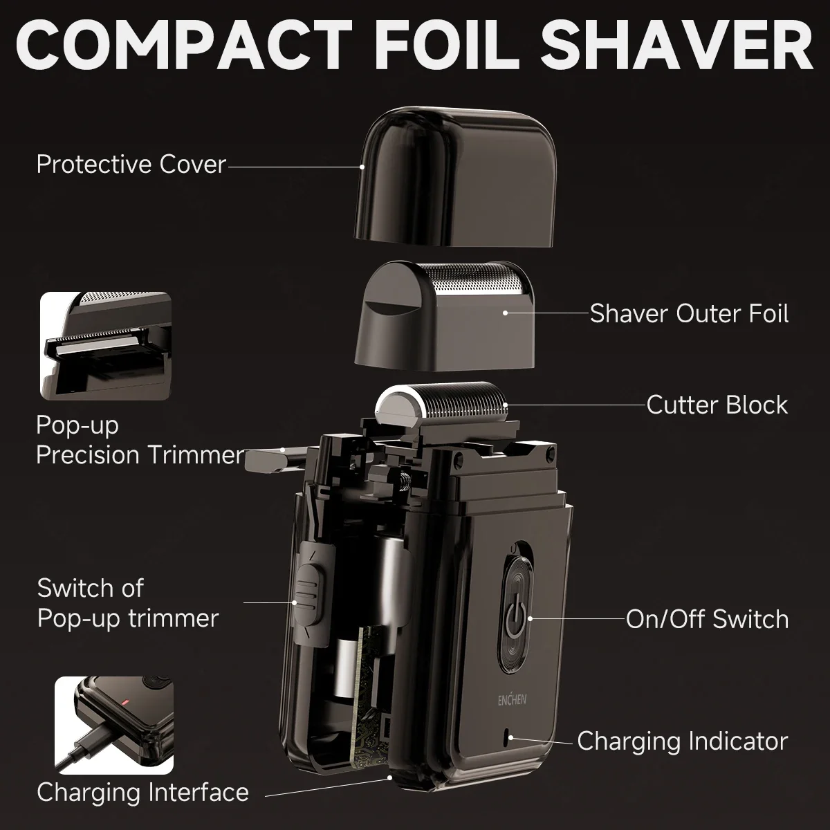 ENCHEN Electric Shaver Cordless