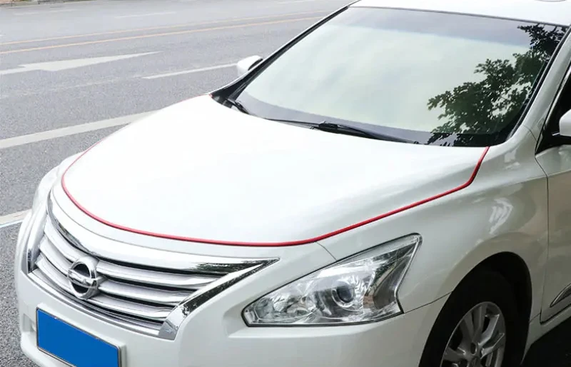 Car Door Edge Scratch Protector with Steel Disc Bumper Trim Edge Scratch Protector Strip Sealing Guard Styling Protector Decor