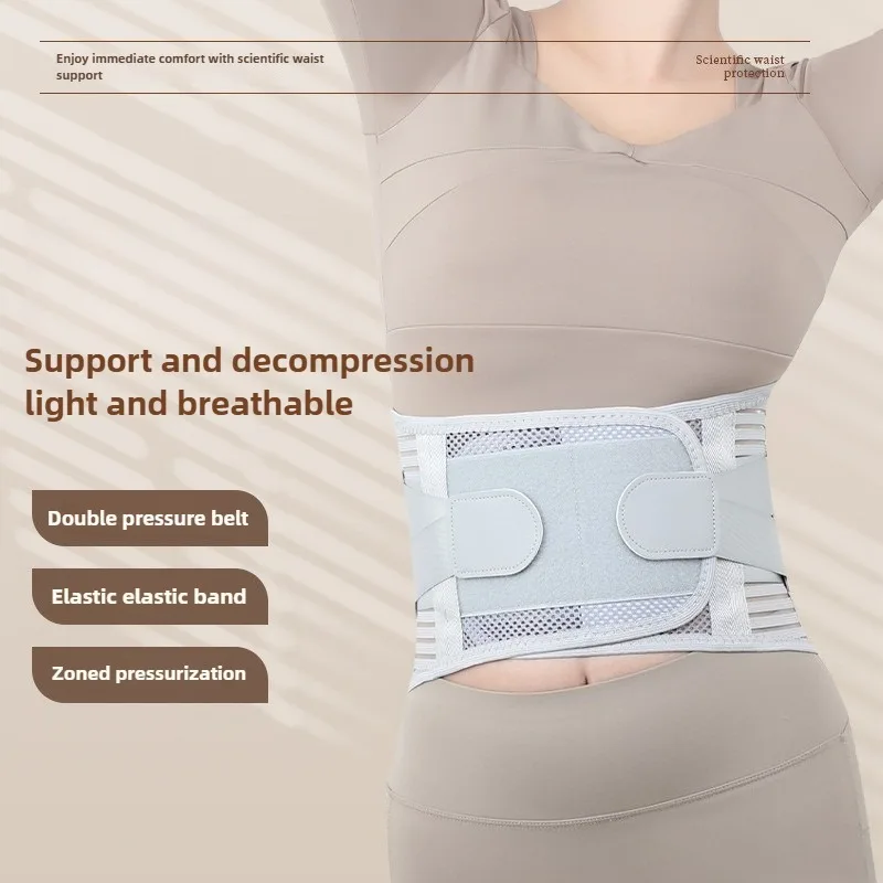 Professional Lumbar Support Back Brace with 5 Reinforced Stays 360 Degree Support for Lower Back Pain Relief Herniated Disc