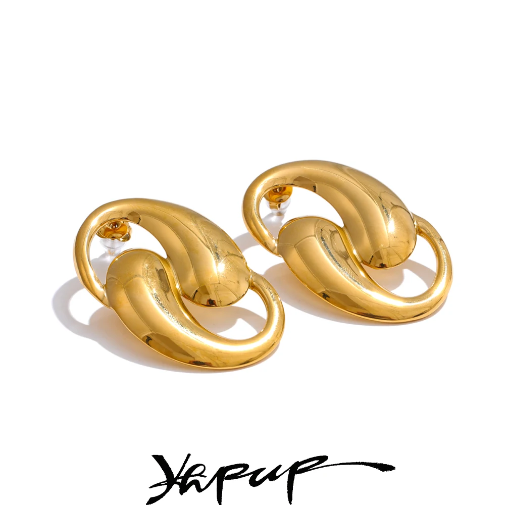 Yhpup Earrings Geometric Stud
