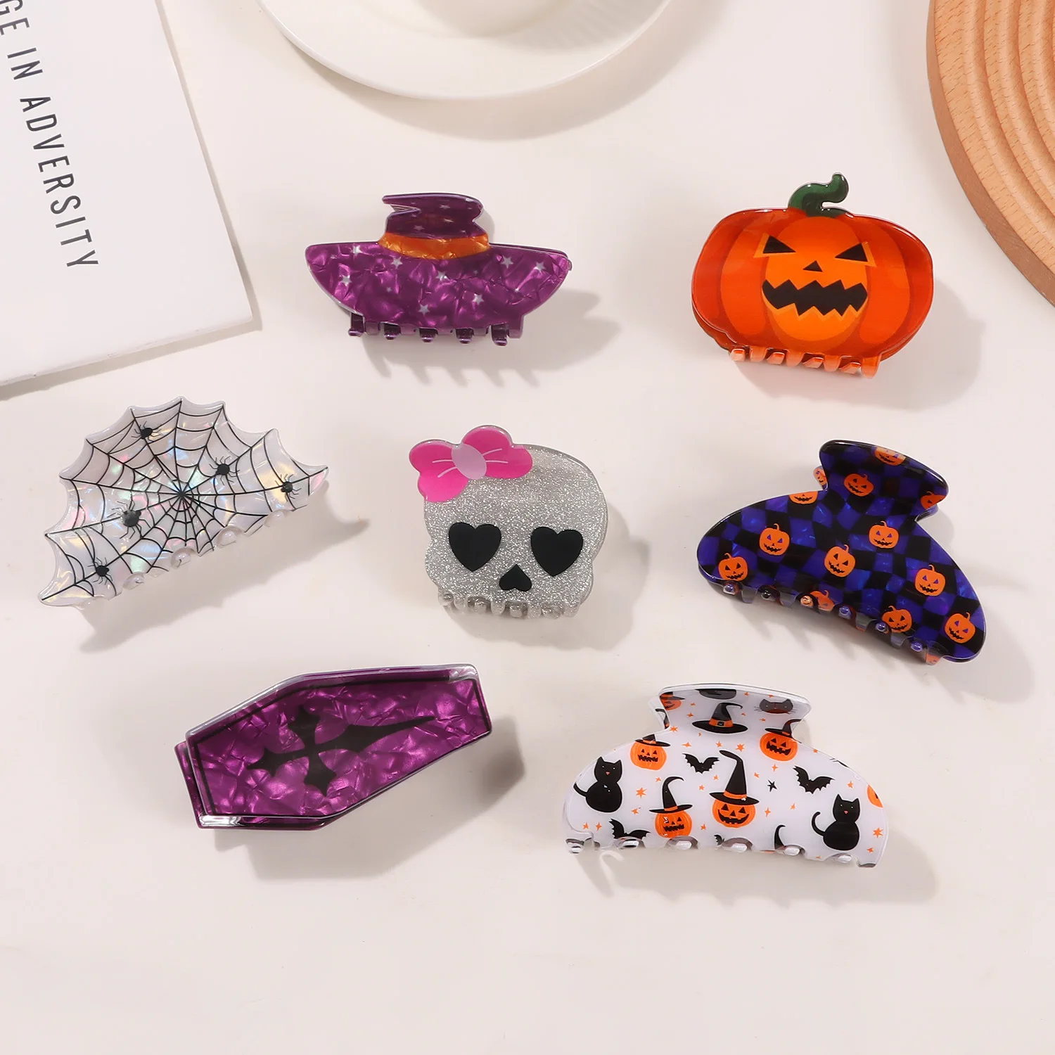 Gothic-Haarspange mit Zauberer-Schwertmuster, sichere Fixierung für Halloween-Partys und Kostümveranstaltungen, einzigartige Haar-Accessoires für dunkle Nacht