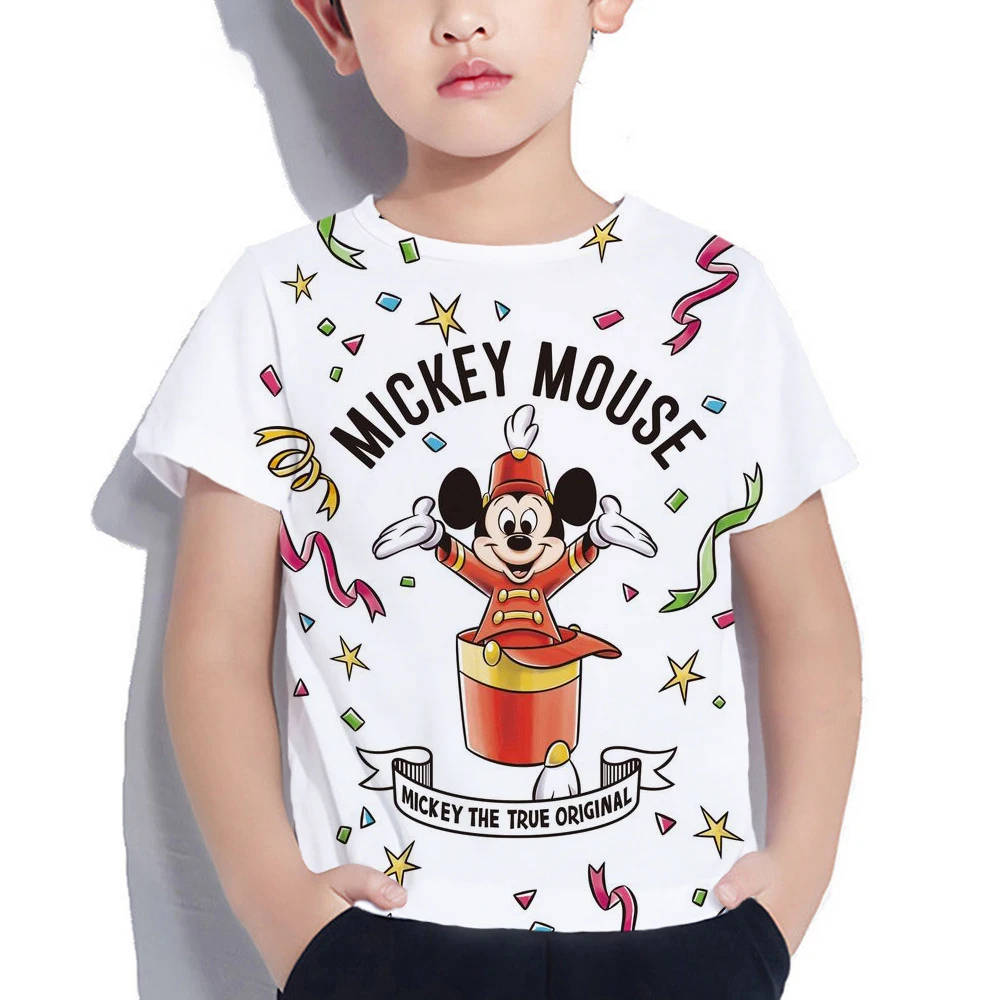 

Kids Mickey Mouse T-Shirt for Children's Children Girls Boys a Boy Shirt Child Kid's Mickey Kid Cartoon Tops Clothing Clothes