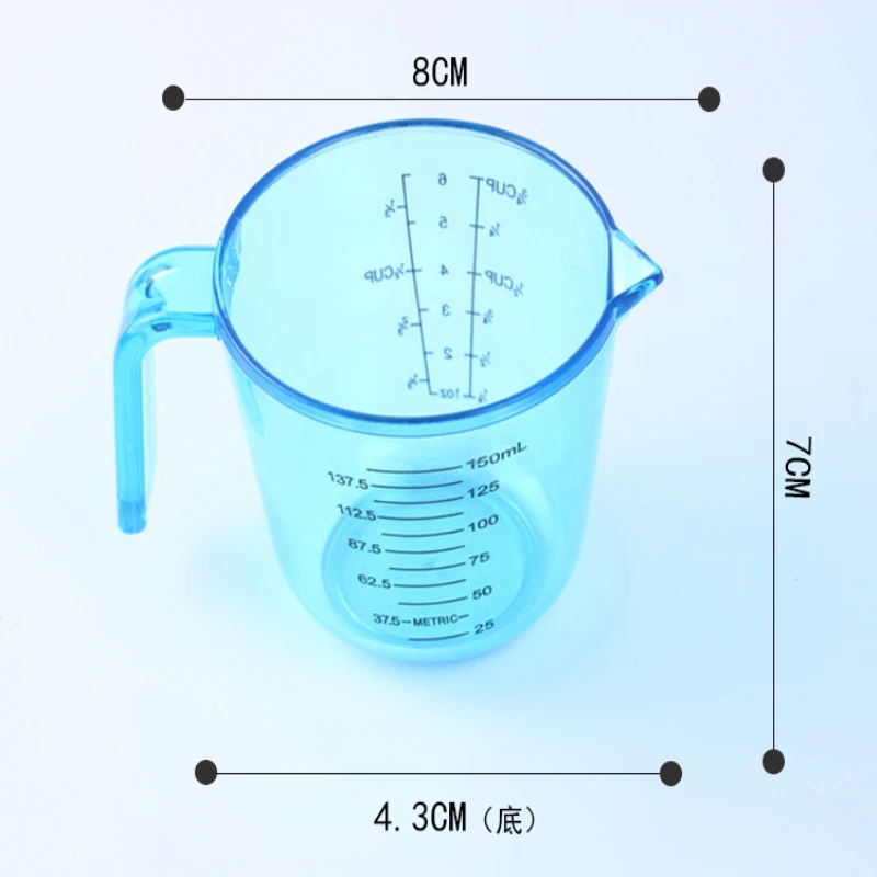 250ml 500ml Plastic Measuring Cups Transparent And Graduated Small  Measuring Cup Milk Tea Kitchen Baking At Home Measuring - Baking & Pastry  Tools - AliExpress