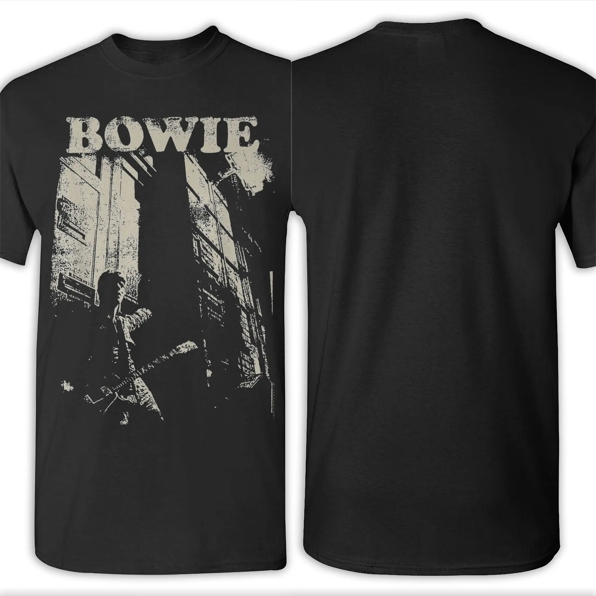 تي شيرت مطبوع من المكدس ديفيدز بويز موسيقى الروك ا...