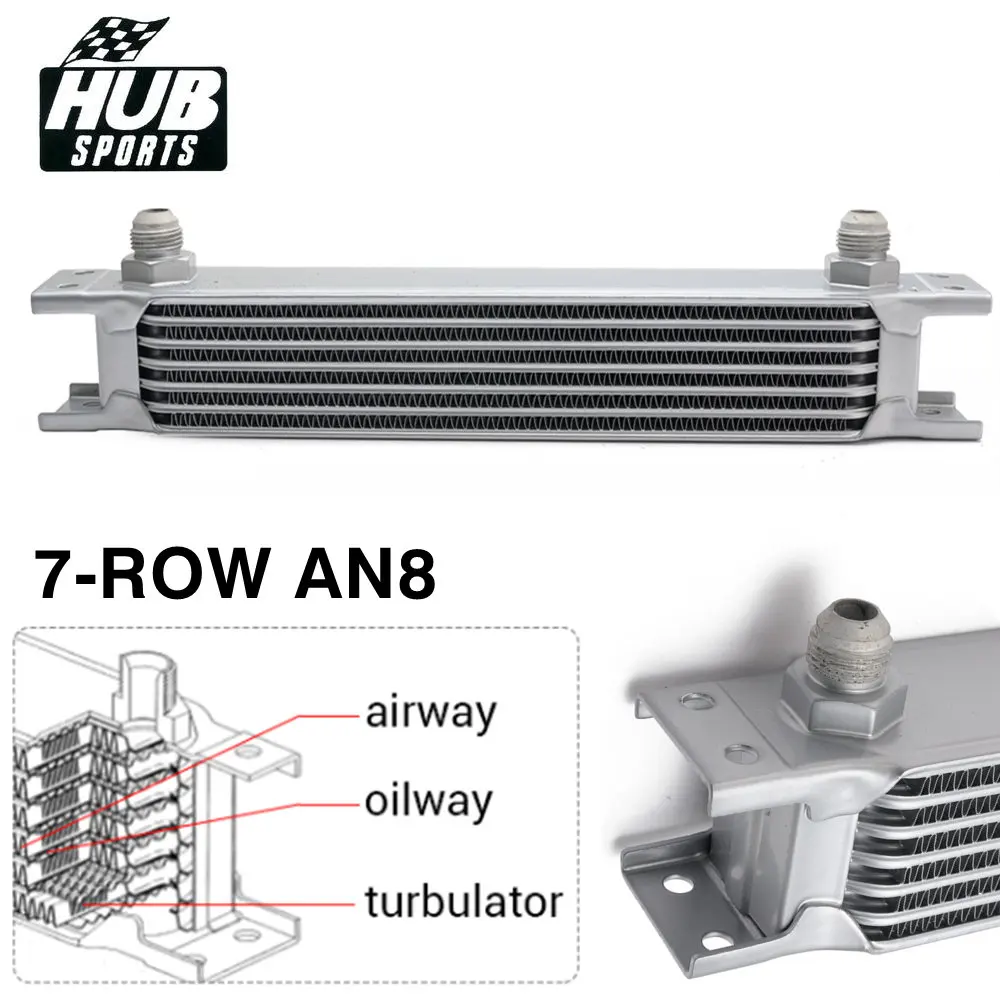 

Универсальный 7-рядный двигатель AN8 для охлаждающей коробки передач, британский тип, масляный радиатор, комплект радиатора, серебристый цвет