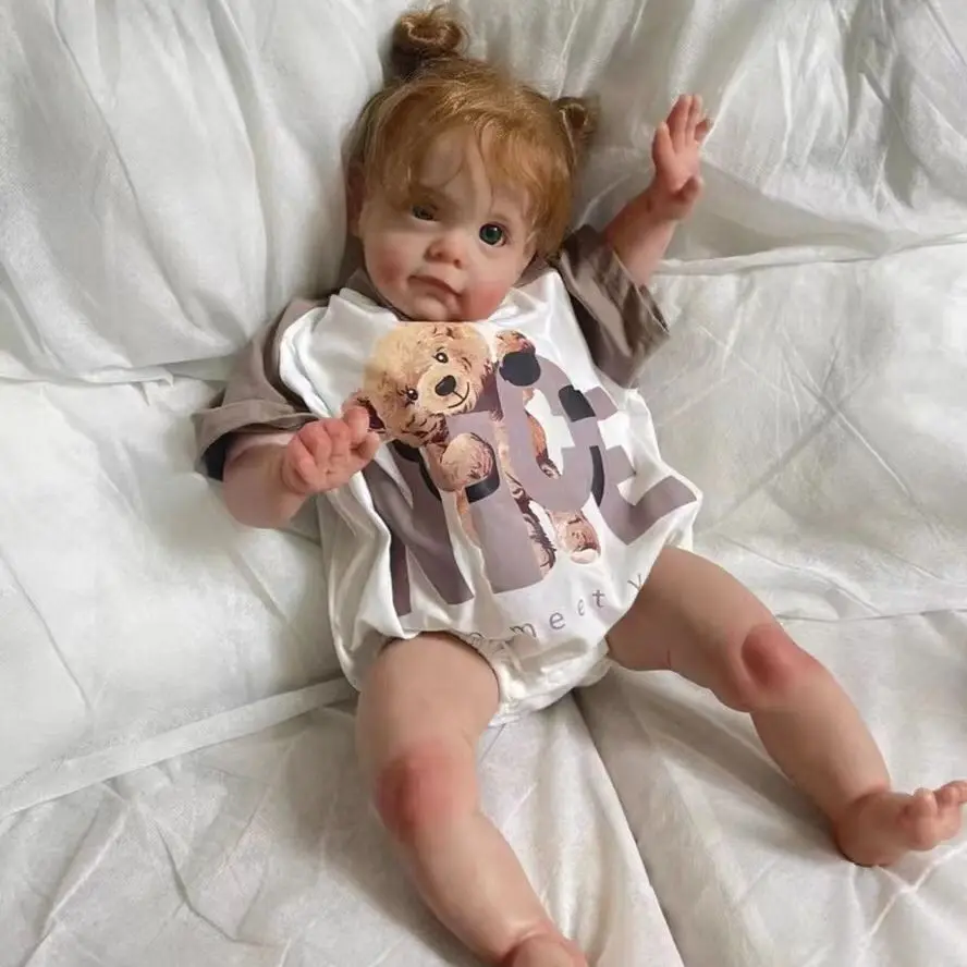 55Cm Maggie Bebe Reborn Doll Bonecas Infantil Meninas Bebês Corpo De Inteiro Muslimrenascidos Vinile Reborn Baby Girl Museneca