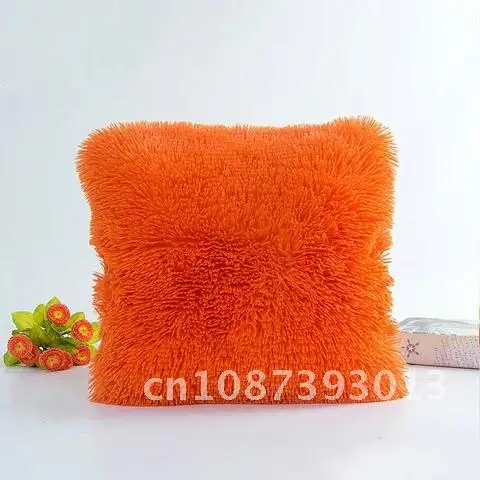 

Plush Soft Faux Fur Throw Pillow Cushion Cover for Home Sofa Car Chair Hotel Decor