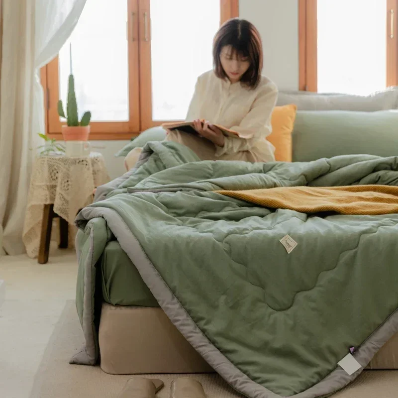 لحاف صيفي مبرد خفيف الوزن مع نسيج تبريد، بطانية تب...